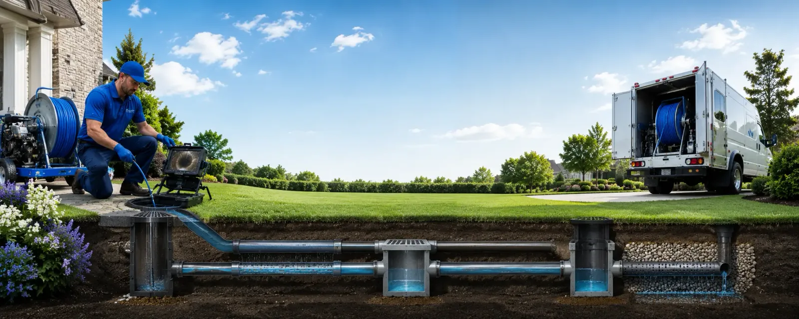 Outdoor drain cleaning information for Marble, PA